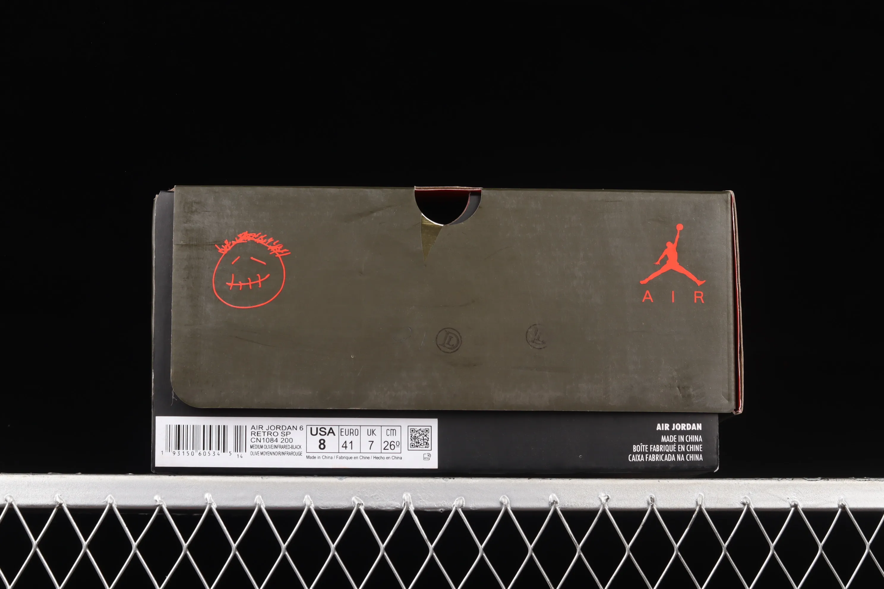All Categories Air Jordan Jordan Series Basketball Shoes Air Jordan 6 Travis Scott x Air Jordan 6 AJ6 TS Joint Pocket Army Green Basketball Shoes CN1084-200